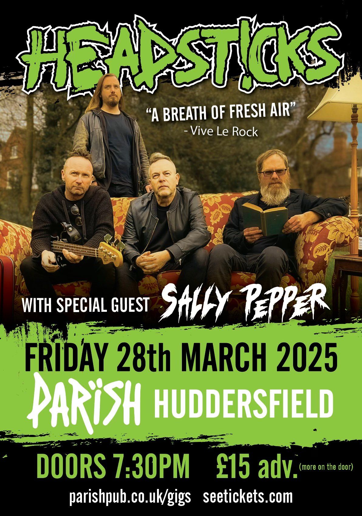 Headsticks + Sally Pepper @ Parish Dive Bar - Friday 28th March 2025