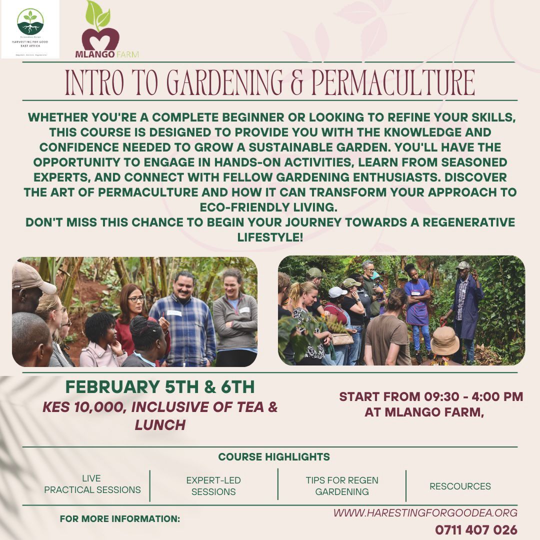 GARDENING AND PREMACULTURE COURSE !