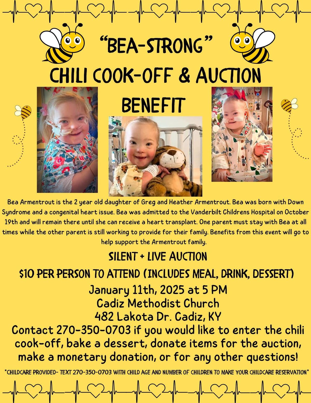 Bea-Strong Chili Cook off and Auction