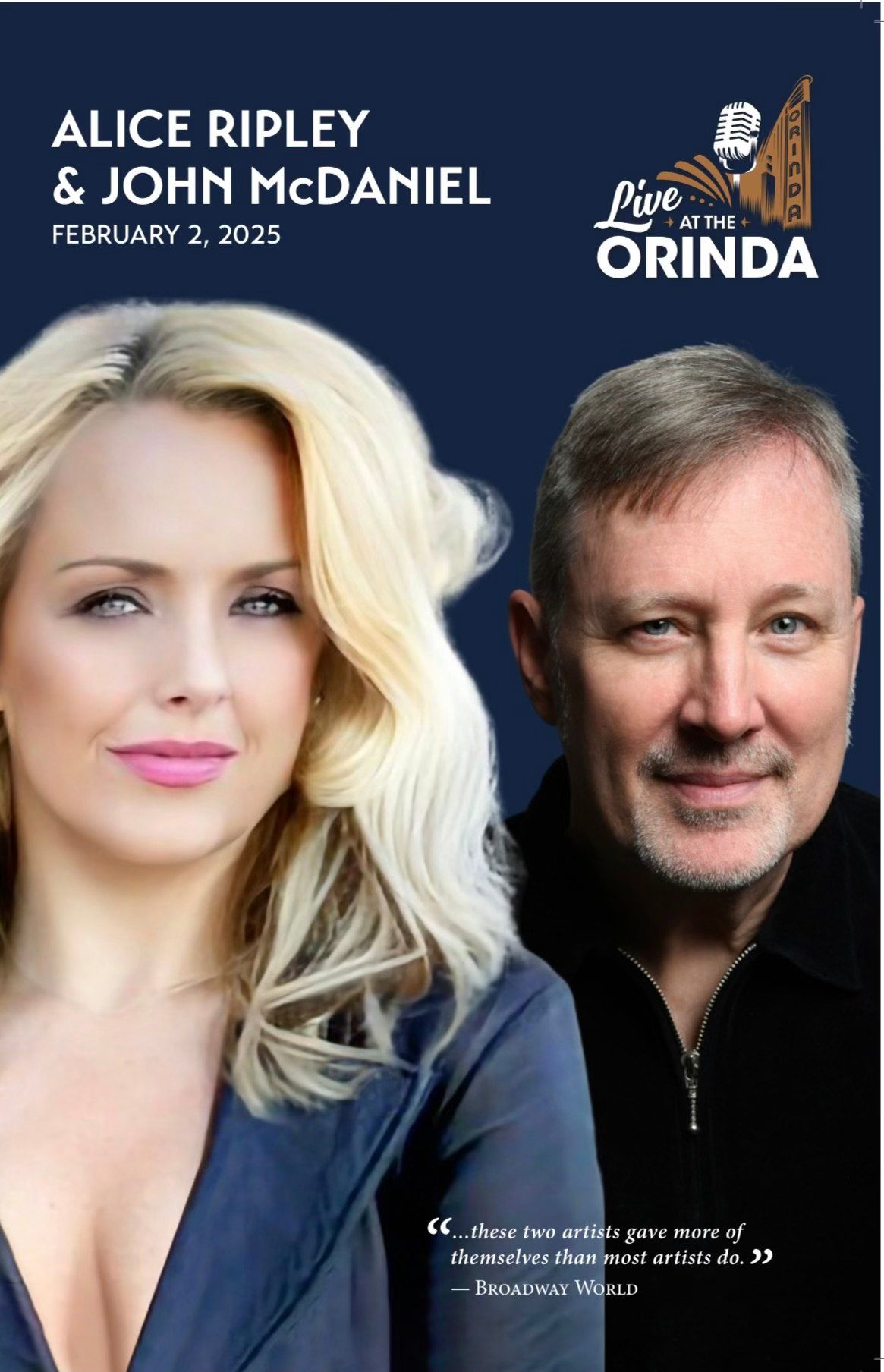 Live At the Orinda - Alice Ripley & John McDaniel