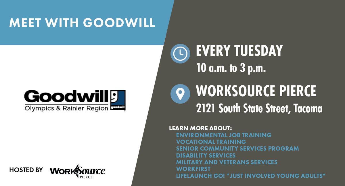 Meet With a Goodwill Representative