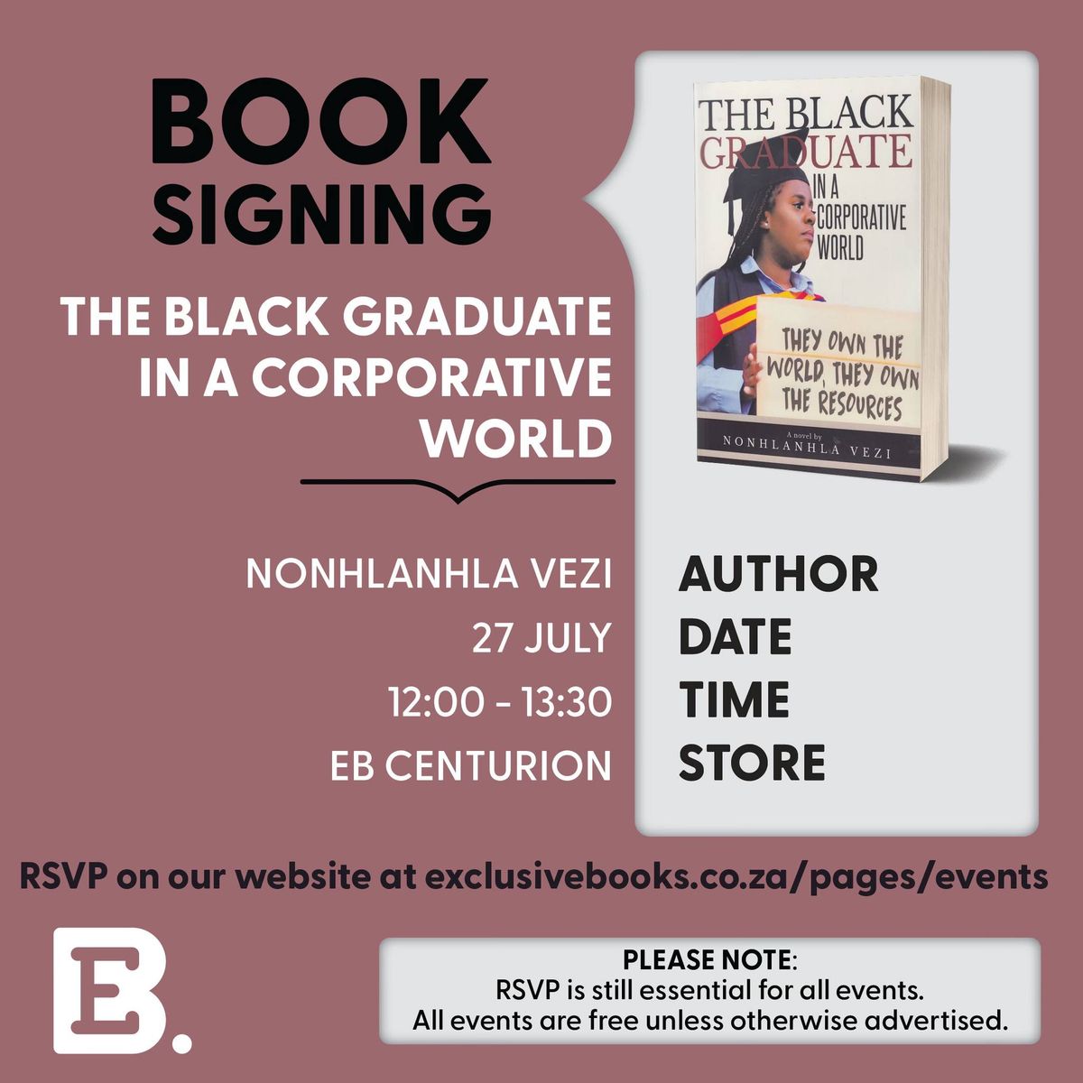 The Black Graduate in a Corporate World Book Launch