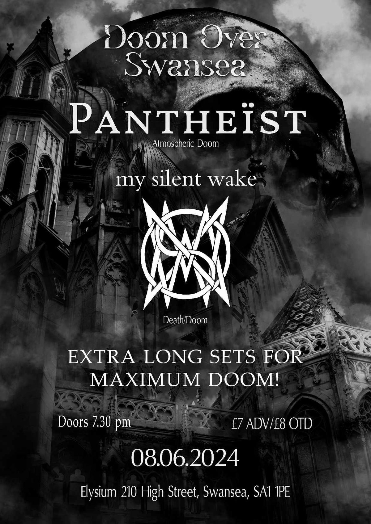 Live Music\/Cerddoriaeth yn fyw: Pantheist + My Silent Wake + tba