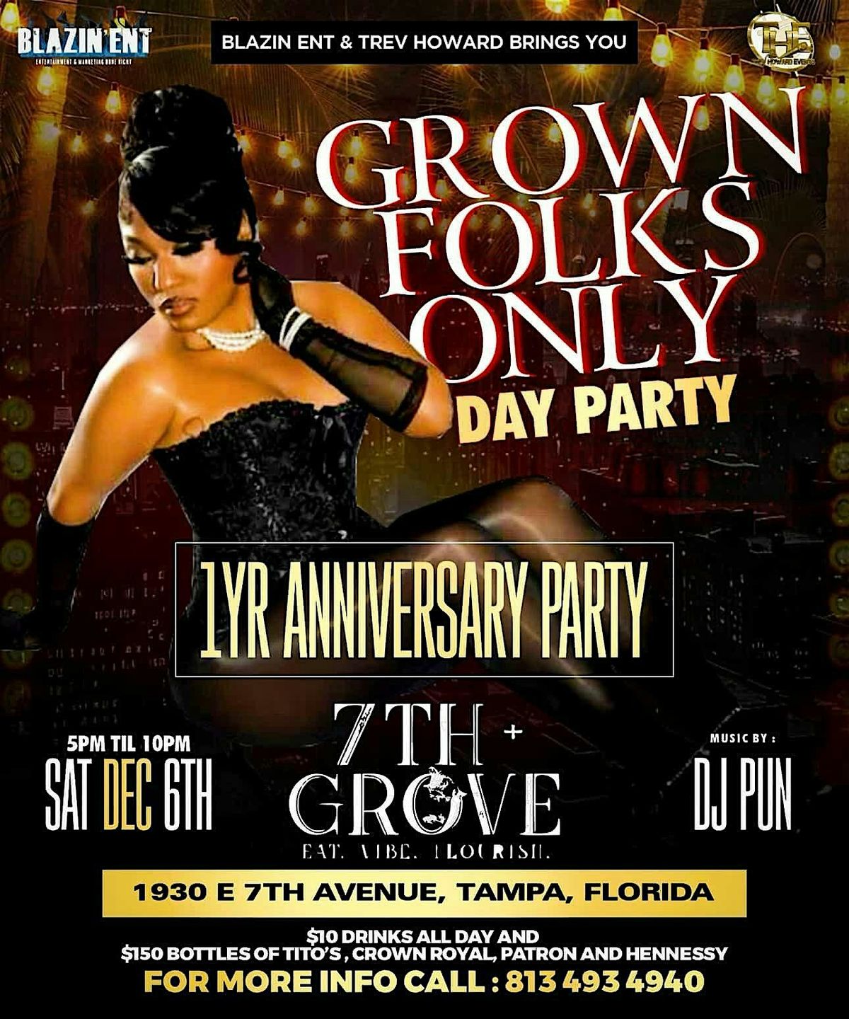 Grown Folks Only "DAY PARTY" 1 YEAR ANNIVERSARY