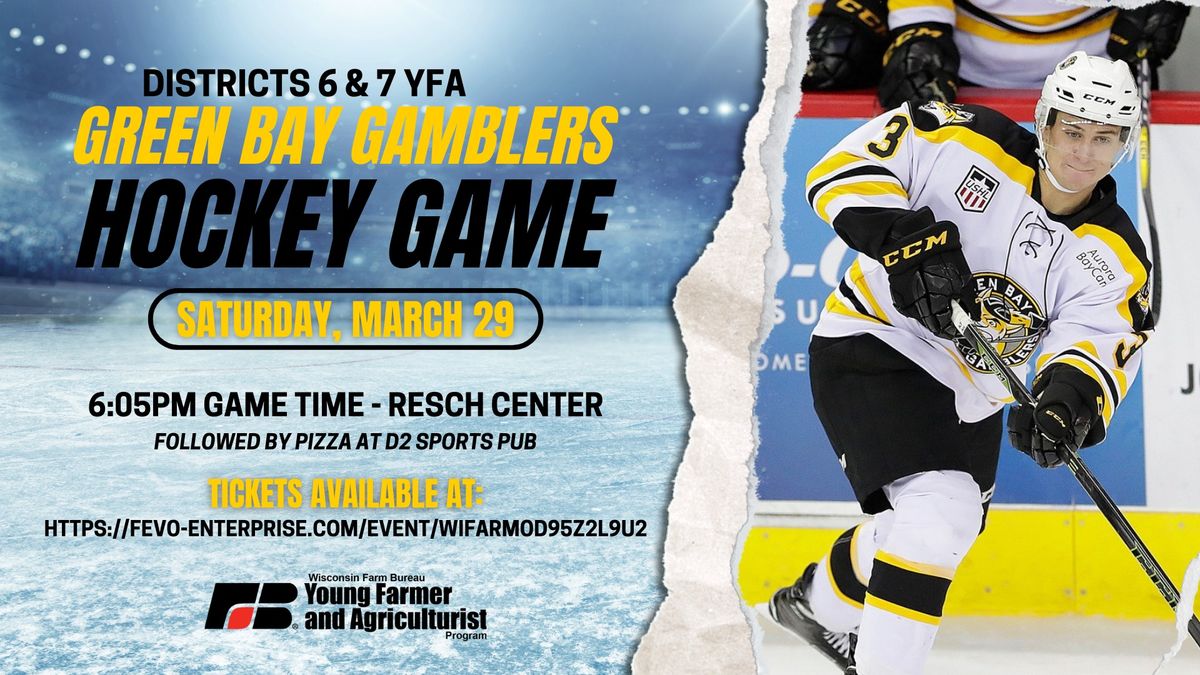 Districts 6 & 7 YFA Gamblers Hockey Game