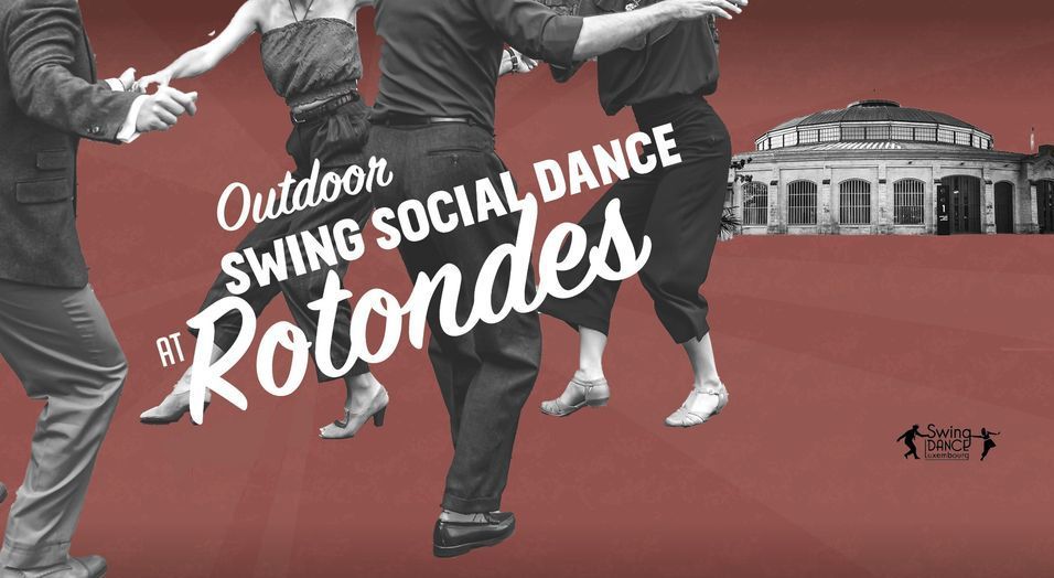 Outdoor social dance at Rotondes