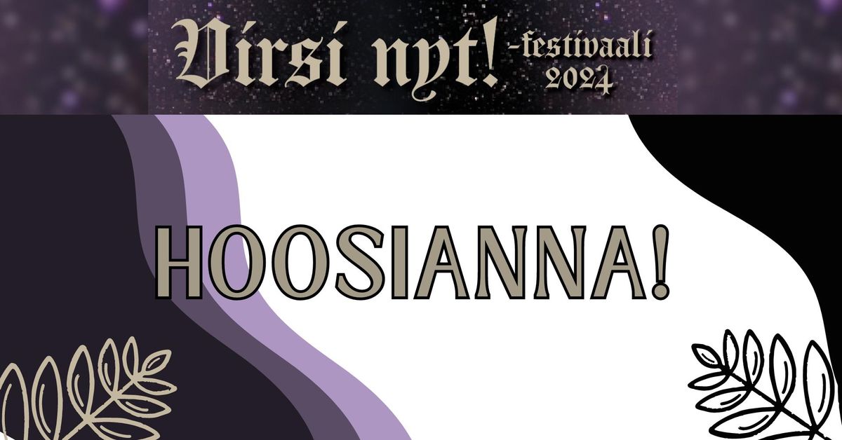 Hoosianna! -konsertti \u2013 Virsi nyt! -festivaali