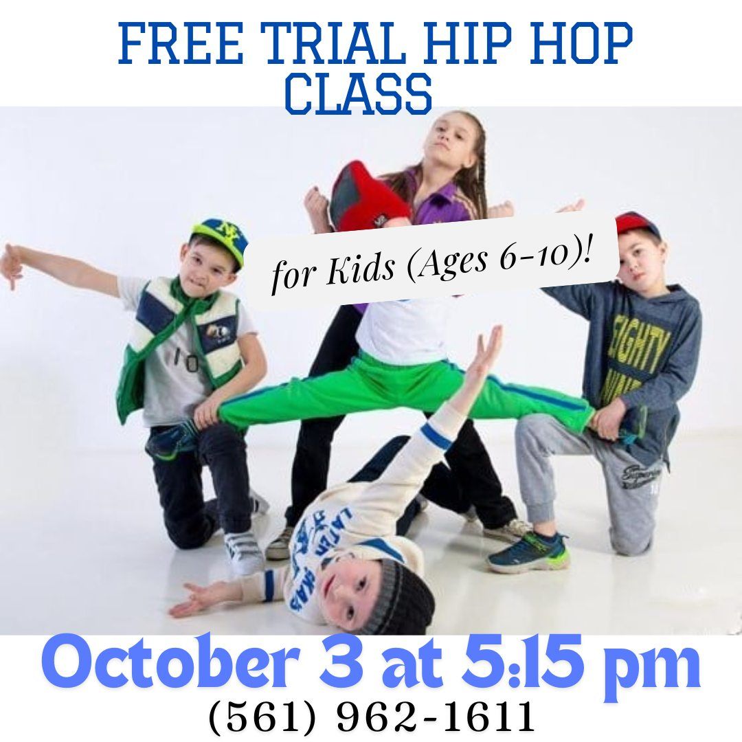 FREE Trial Hip Hop Class for Kids (Ages 6-10)!