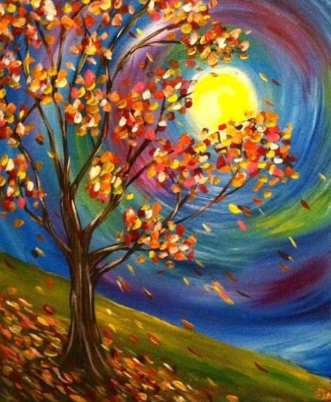 Adult Paint & Sip - A Colorful Fall Scene