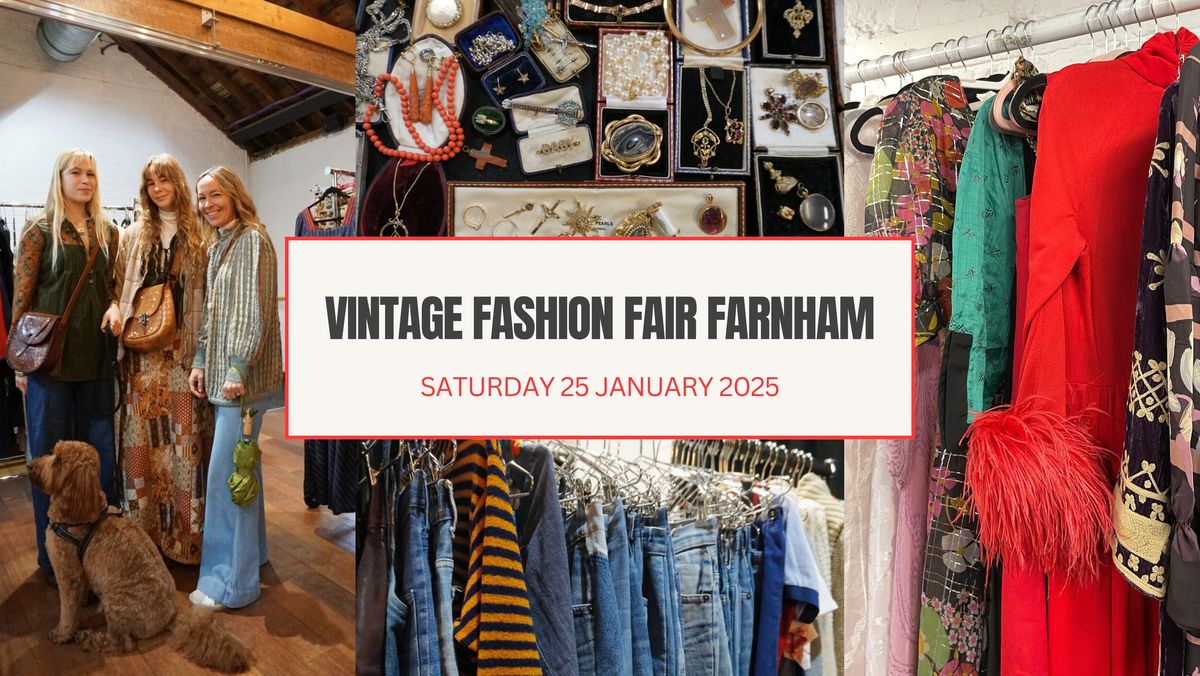 Vintage Fashion Fair Farnham January 2025