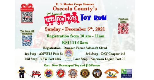 AMVETS Chapter 33's 2nd Annual Toys For Tots Toy Run