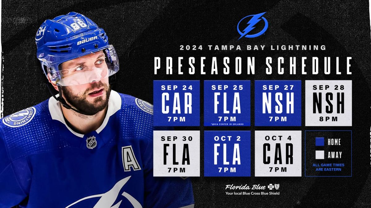 NHL Preseason - Tampa Bay Lightning at Carolina Hurricanes at Lenovo Center