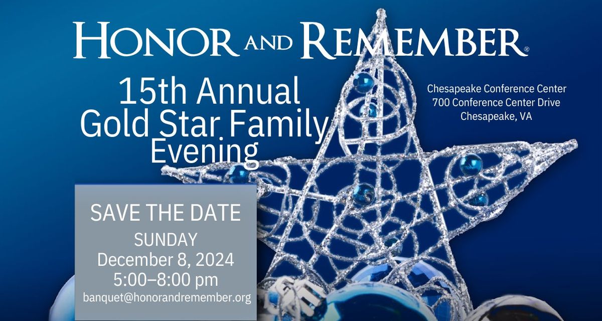 15th Annual Gold Star Family Evening