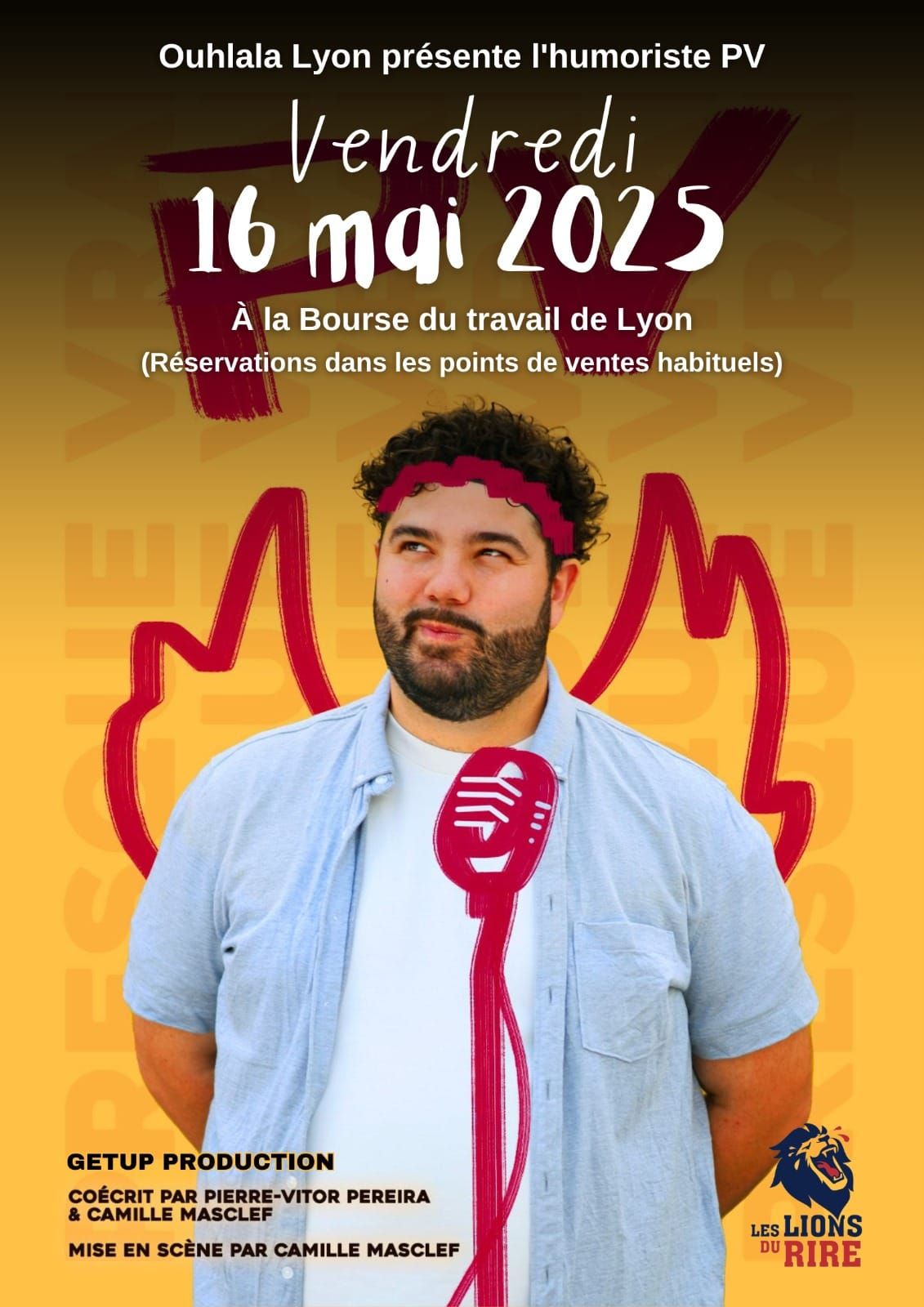 L'humoriste PV au Festival les lions du rire 