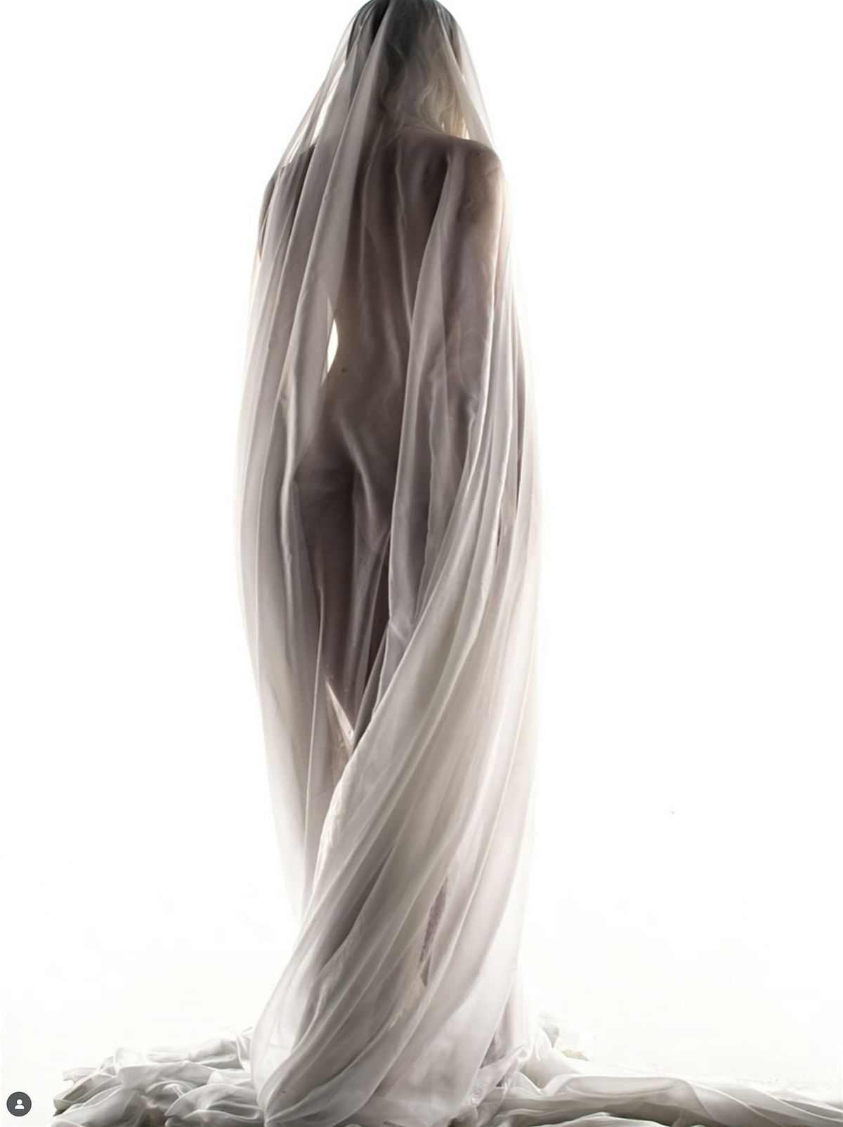 Artistic Nude Creative Study: Black Tape & Body Paint