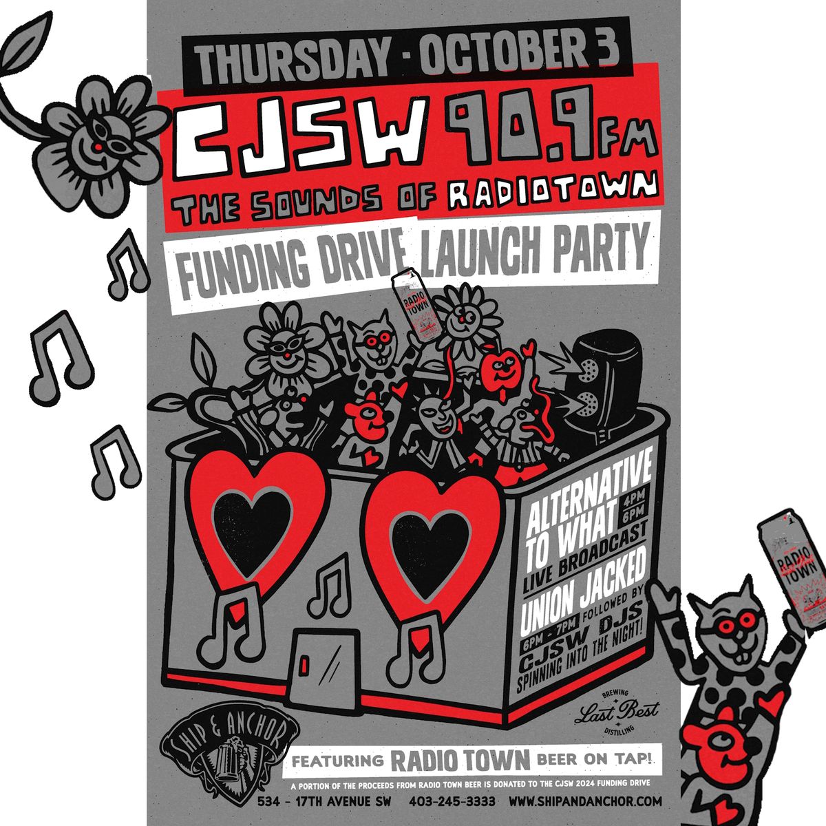 CJSW 90.9FM Funding Drive Launch Party