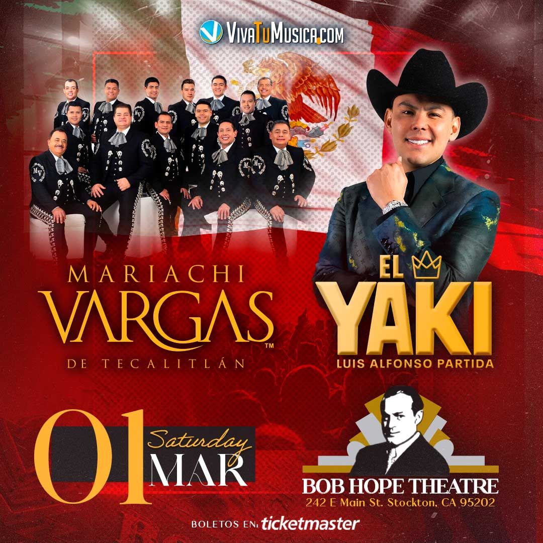 Mariachi Vargas and El Yaki at Bob Hope Theatre - CA