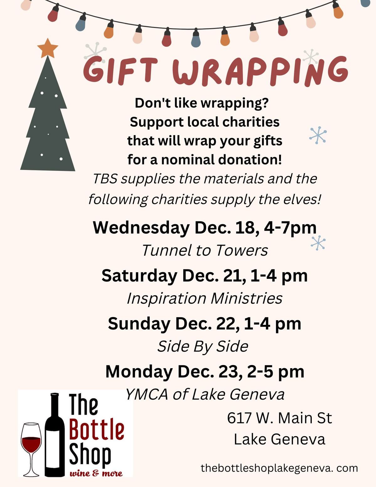 Gift Wrapping benefitting Lake Geneva YMCA