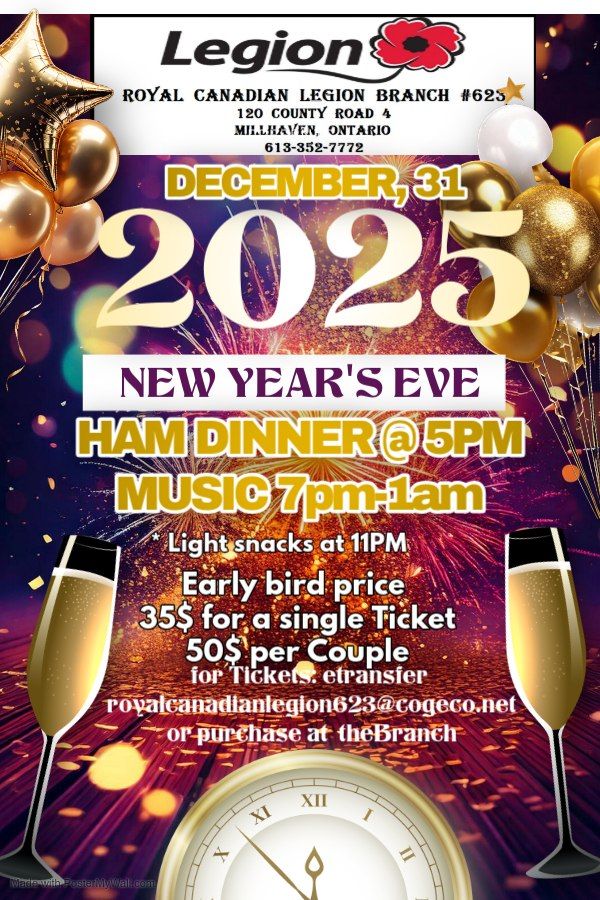 New Years Eve Dinner and Dance