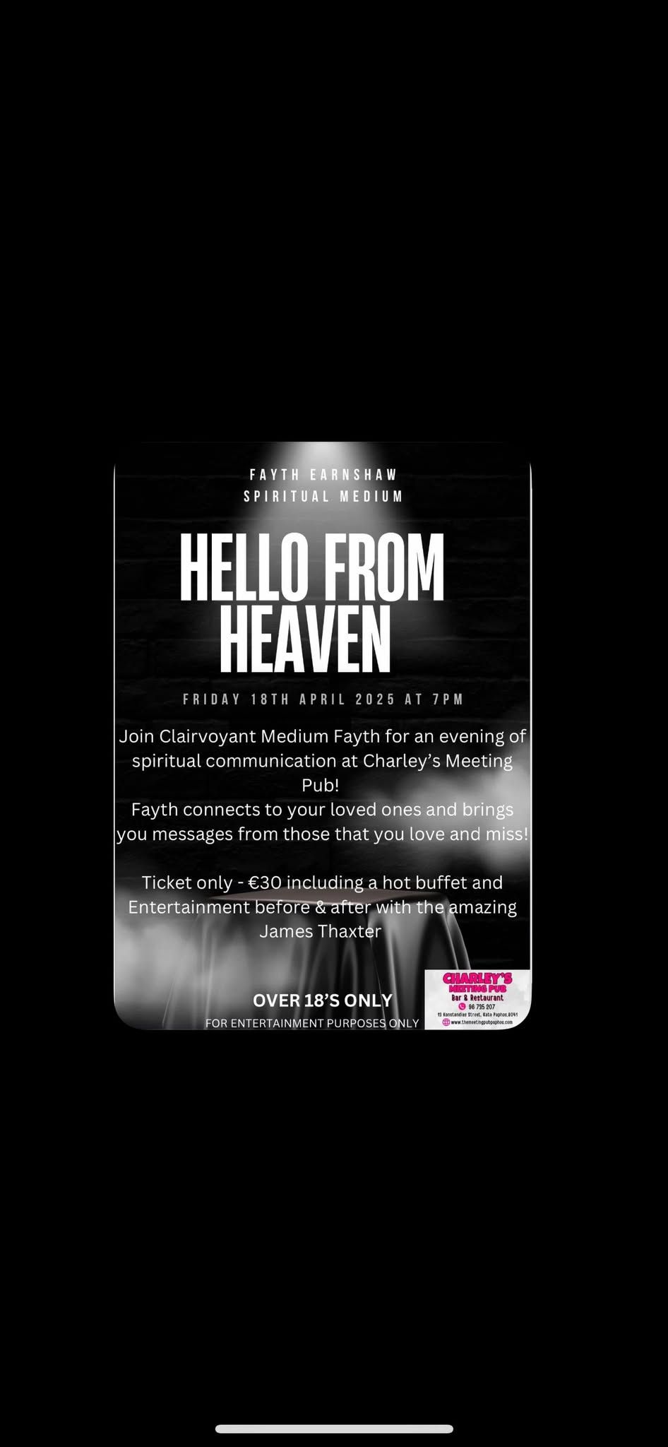 Hello From Heaven - Demonstration of Mediumship with Fayth Earnshaw