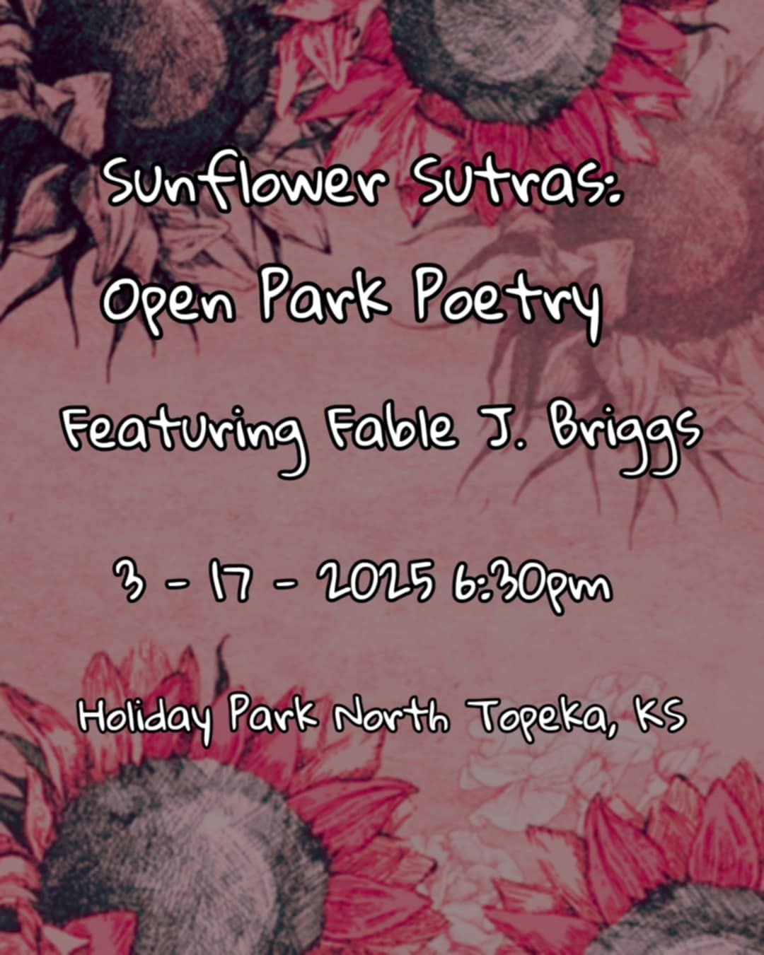 Sunflower Sutras: Open Park Poetry Reading 