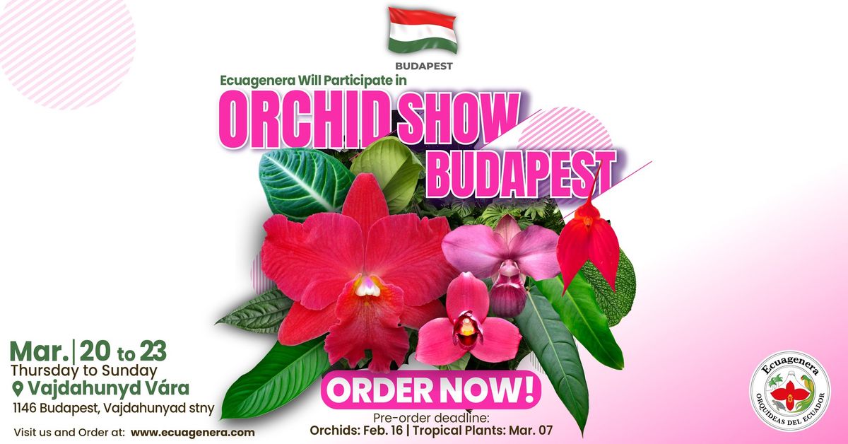 Ecuagenera will participate in Orchid Show Budapest