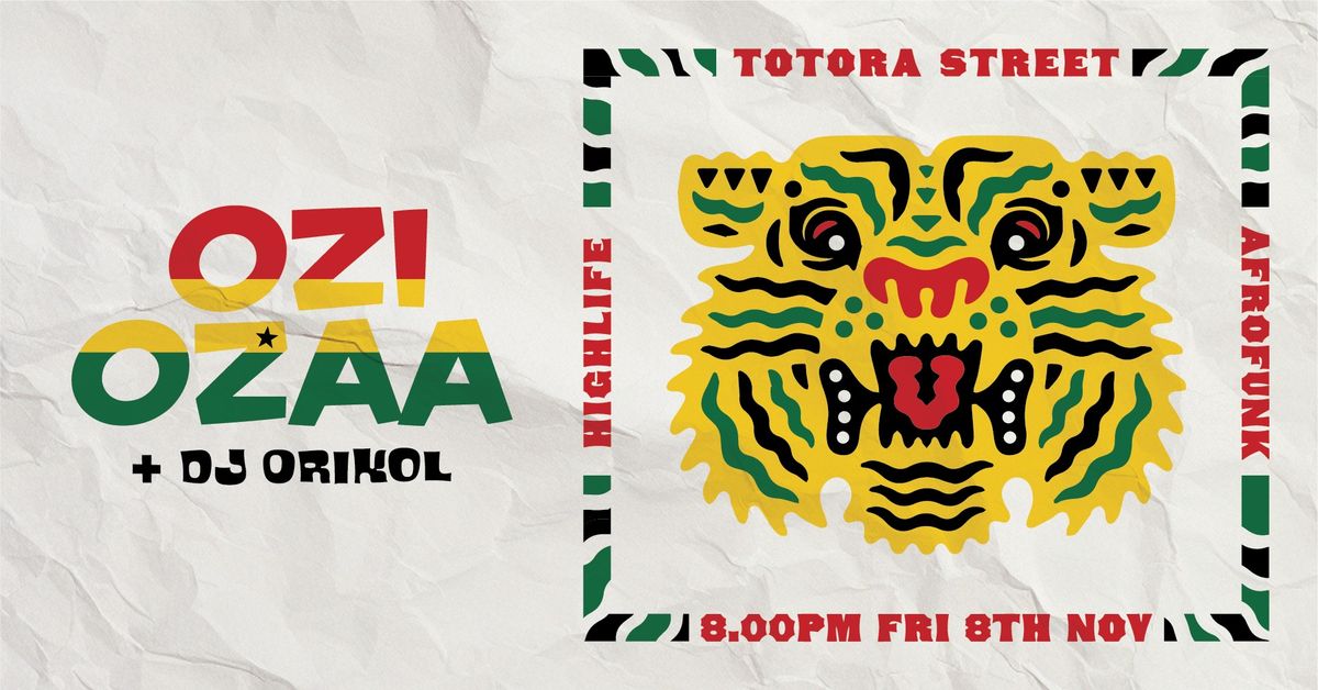 Ozi Ozaa AfroFunk Highlife at Totara St 