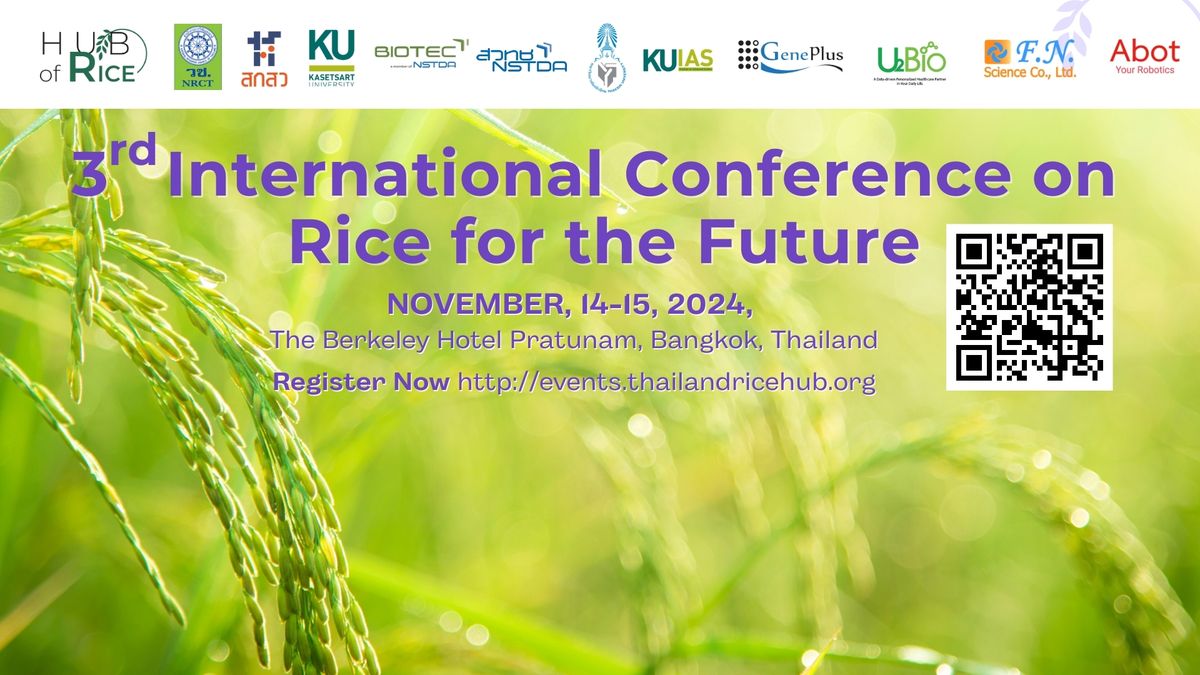  3rd International Conference on Rice for the Future (ICRF 2024)