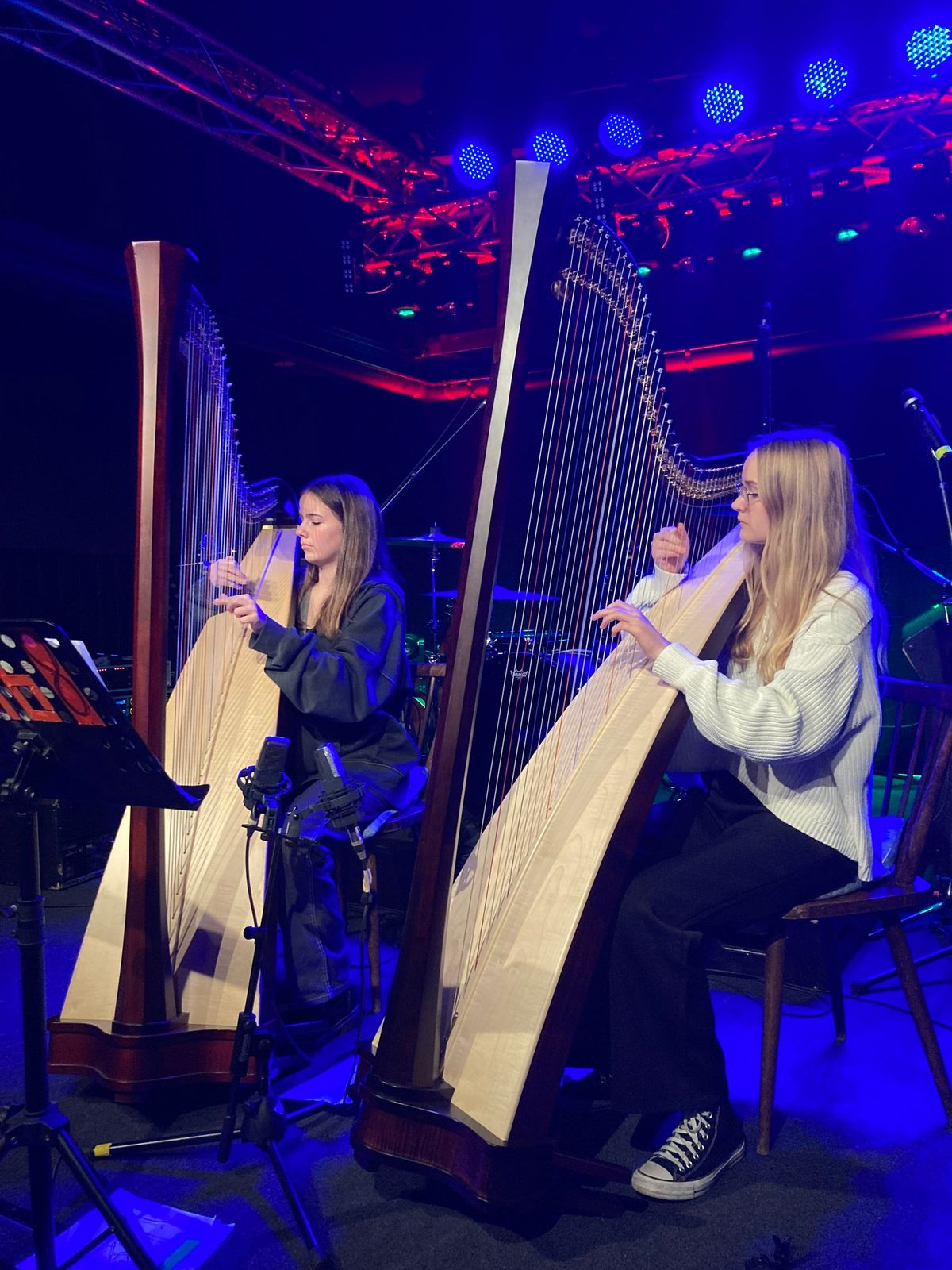 Harp Duo im 7*Stern Wohnzimmer