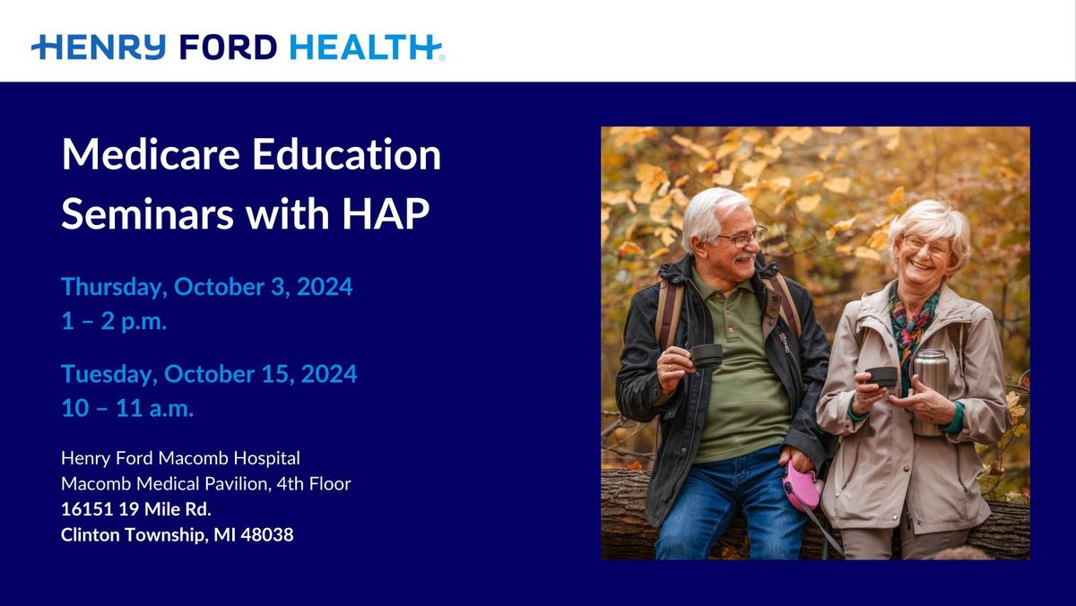 Medicare Education Seminars with HAP