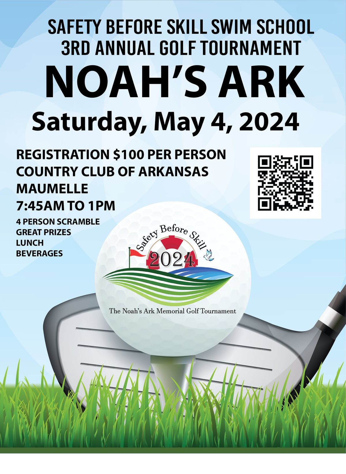 Safety Before Skill Swim School - 3rd Annual Noah's Ark Golf Tournament
