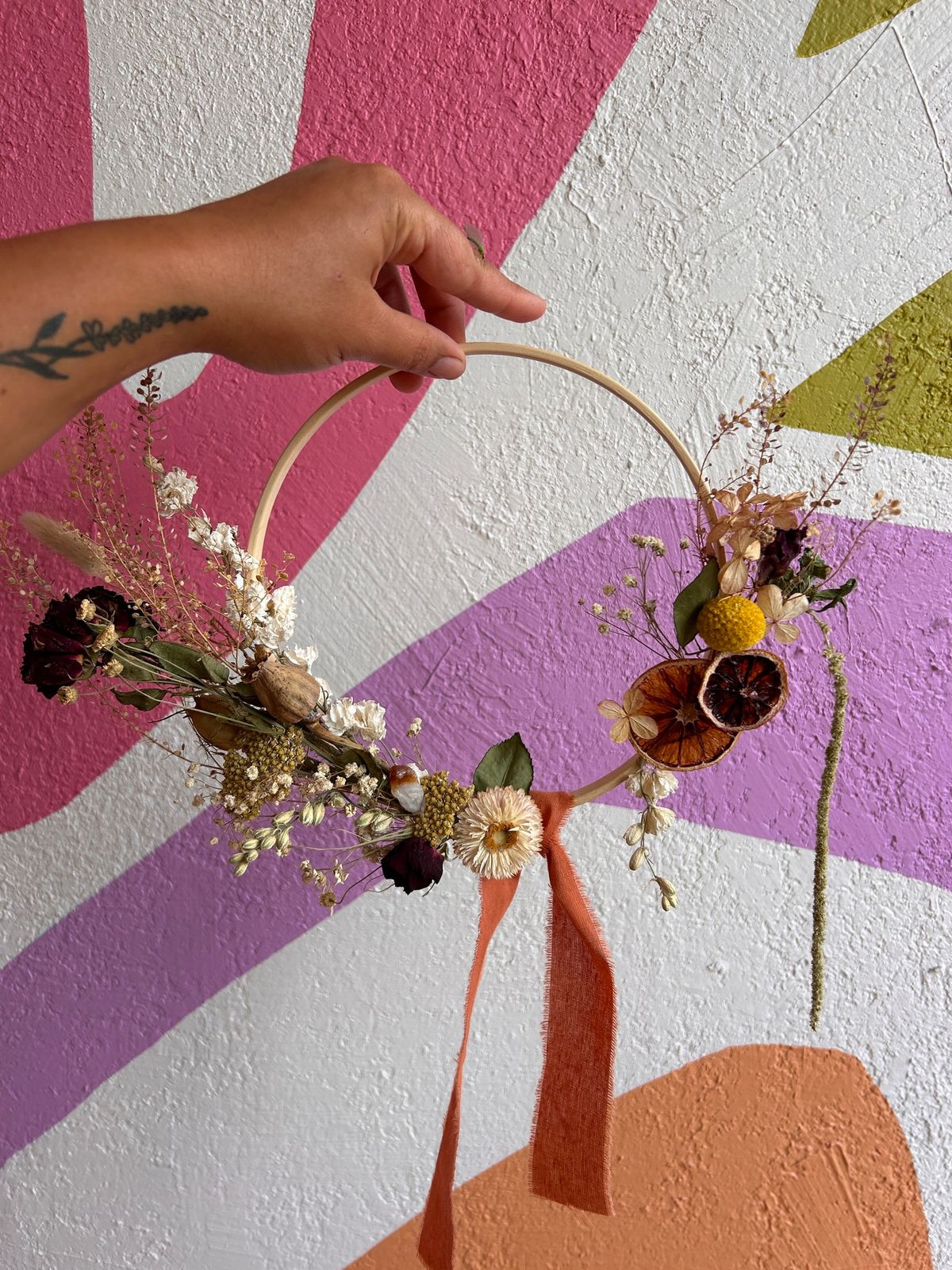 Dried Floral Hoop