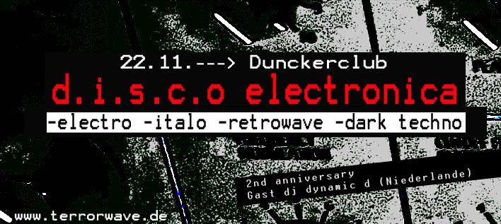 Disco Electronica - 2nd anniversary + special guest dj