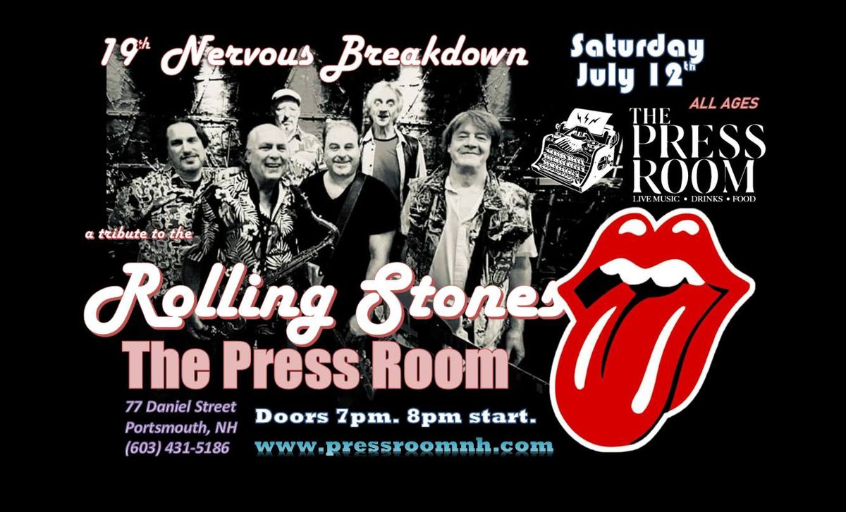 Rolling Stones tribute, "19th Nervous Breakdown," at The Press Room in Portsmouth NH