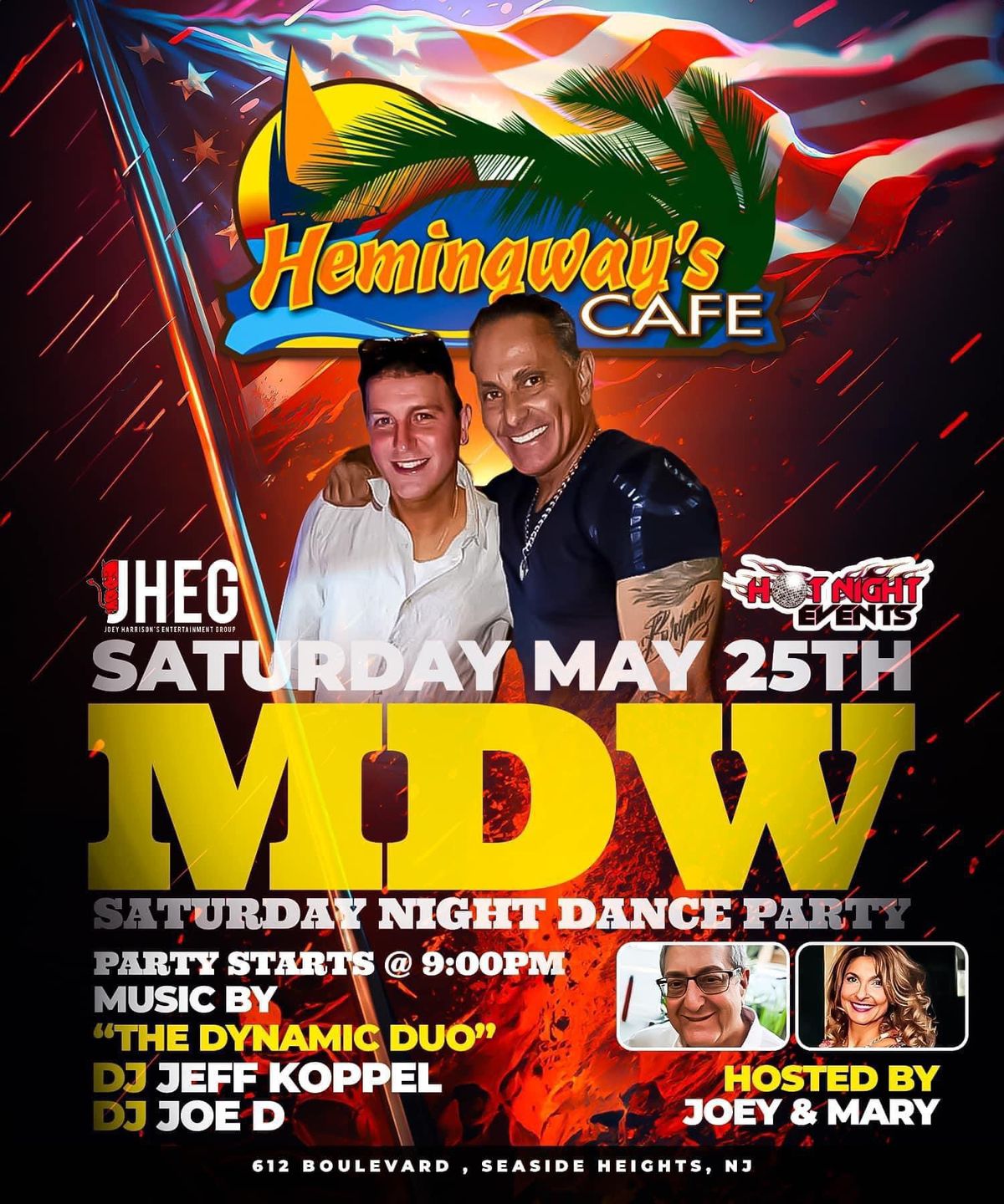 MDW DANCE PARTY SAT 5\/25 @ HEMINGWAY\u2019S