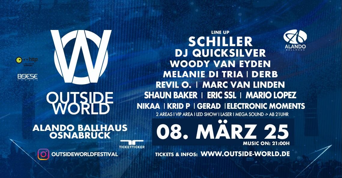 OUTSIDE WORLD FESTIVAL - OSNABR\u00dcCK u.a. mit SCHILLER