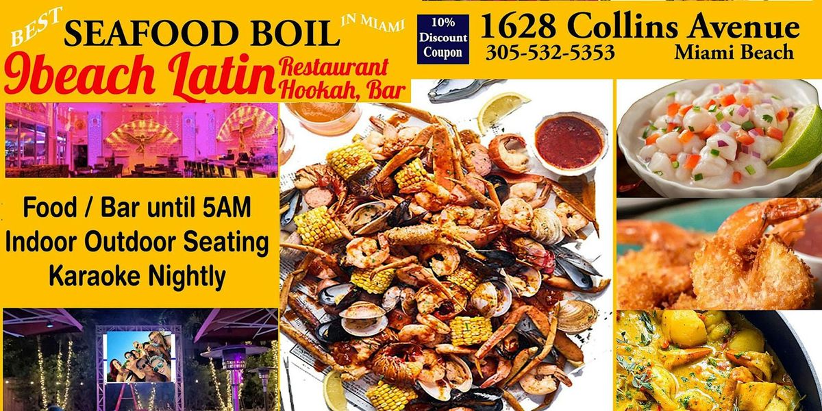 SEAFOOD BOIL - The Ultimate Seafood Experience - Miami Beach -10% Discount