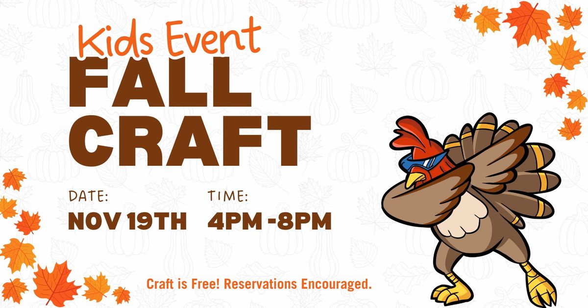 Kids Fall Craft Event