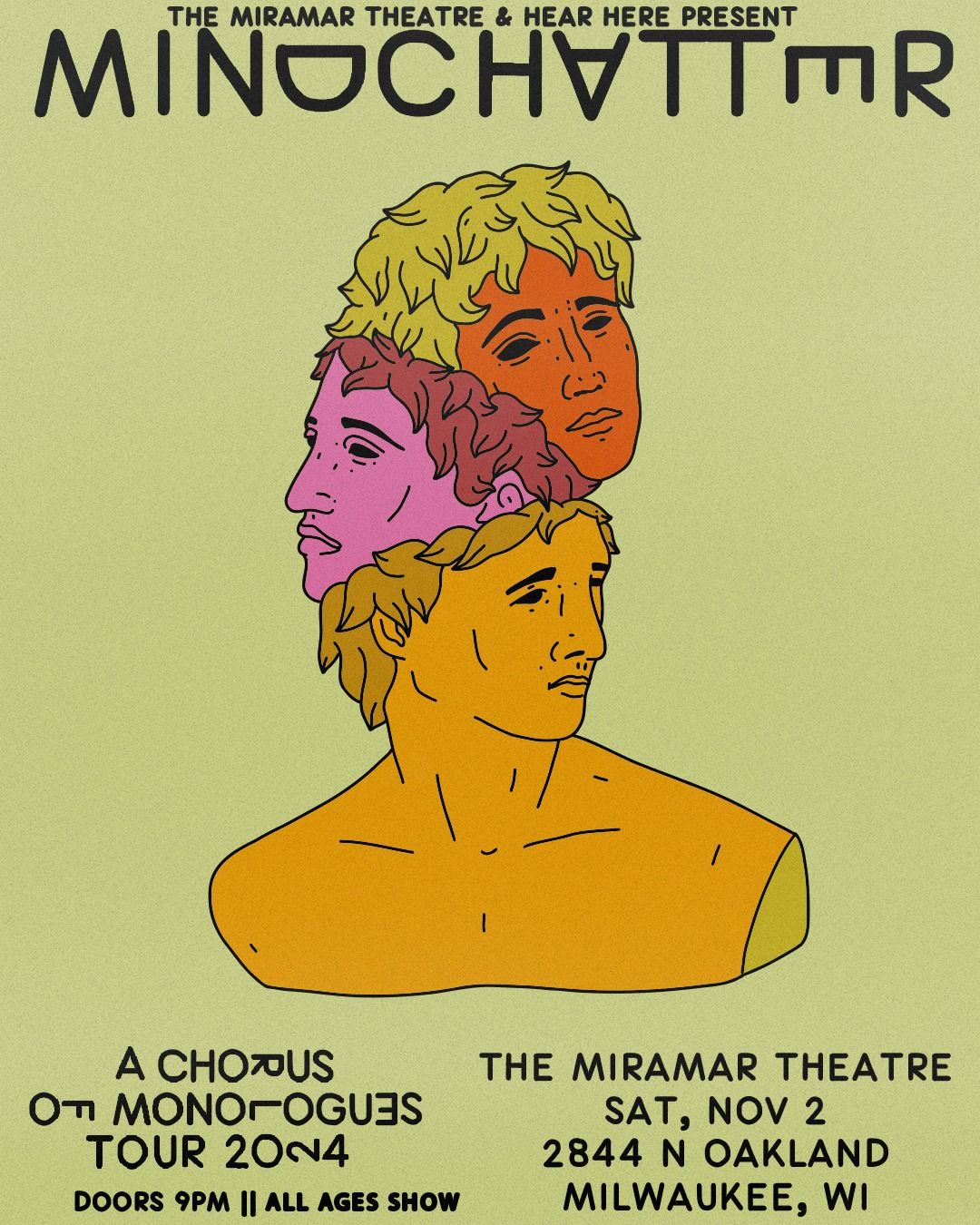 \u2018A Chorus of Monologues' Tour with Mindchatter at The Miramar Theatre