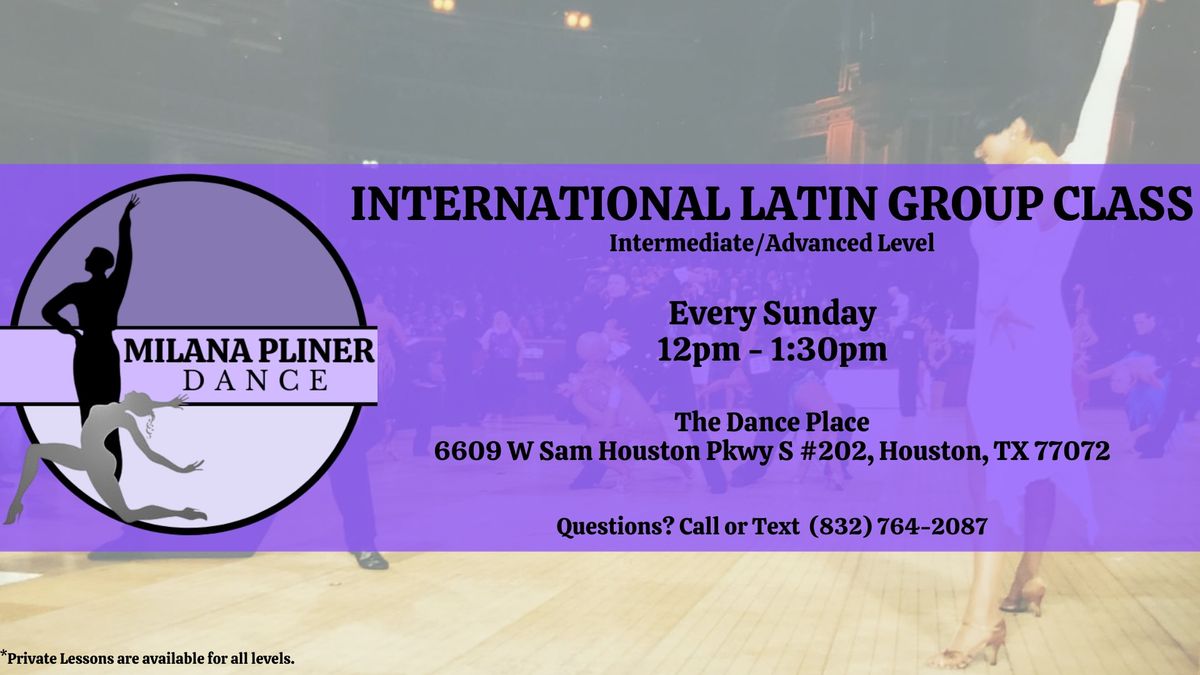 International Latin Ballroom Dance Group Class with Milana Pliner