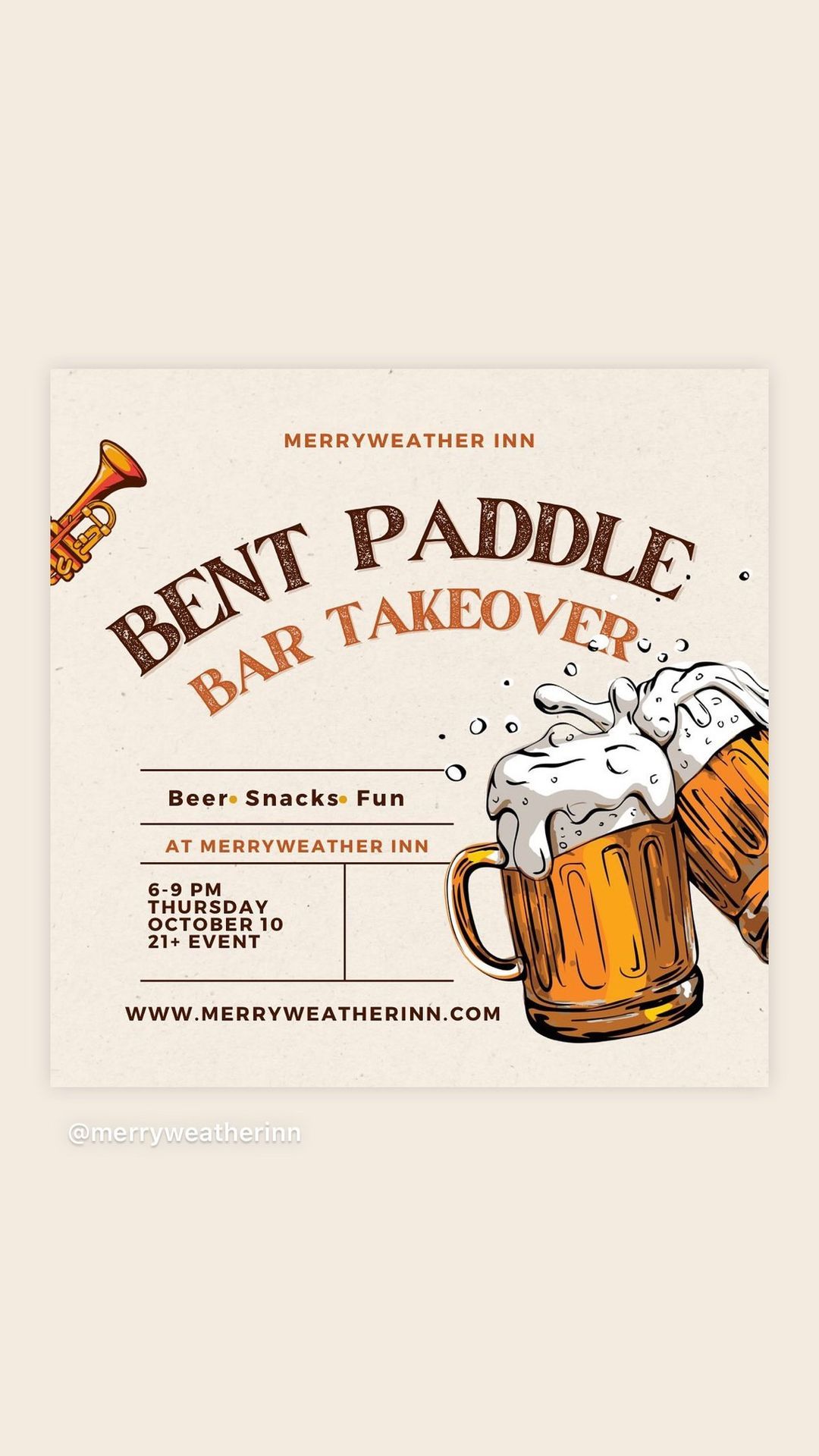 Bent Paddle Merryweather Bar Takeover 