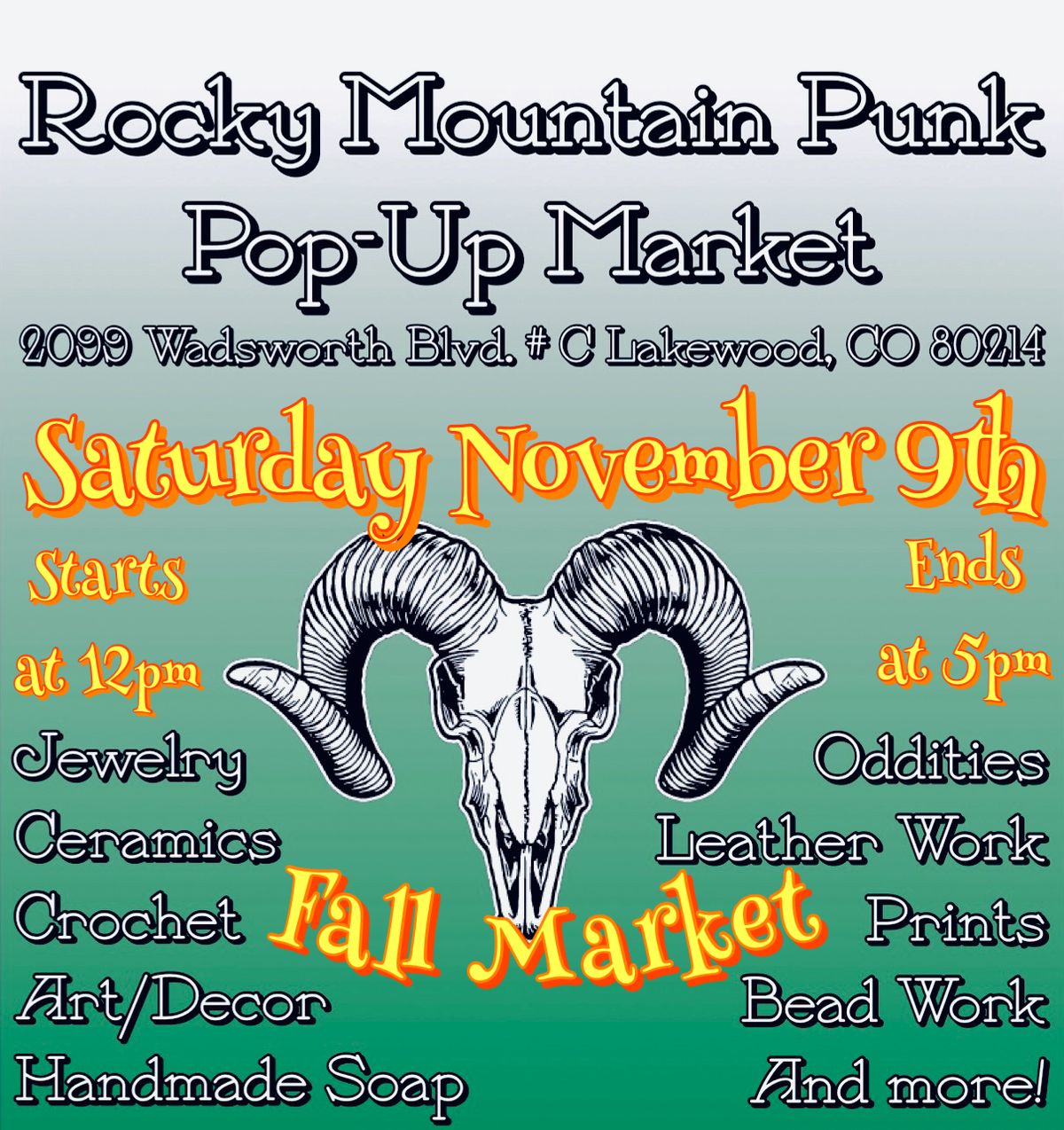 Rocky Mountain Punk Nature Art & Oddities Fall Market