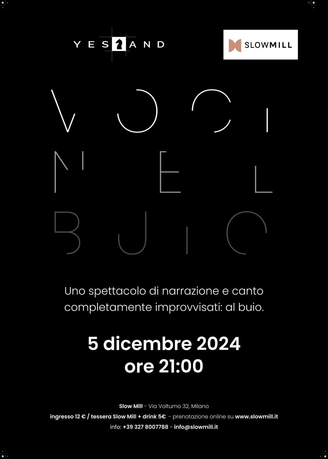 Voci nel buio \u2013 Spettacolo teatrale