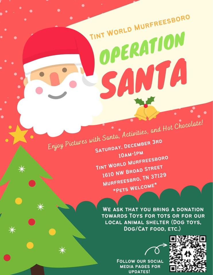 Operaion Santa Operation Santa, Tint World (Murfreesboro, TN), 3 December 2022