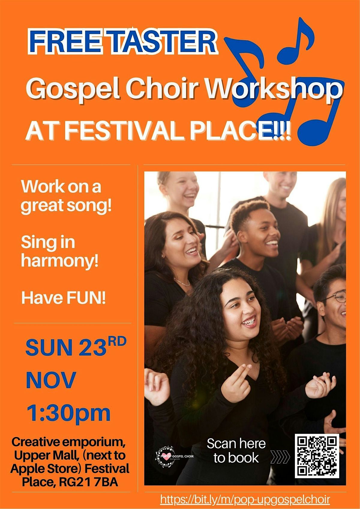Free Gospel Choir Workshop Taster