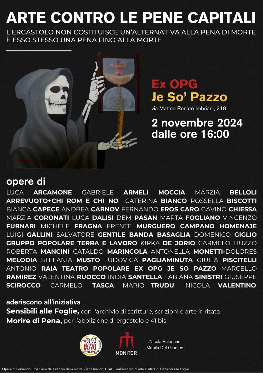 2NOV | ARTE CONTRO LE PENE CAPITALI ALL'EX OPG!