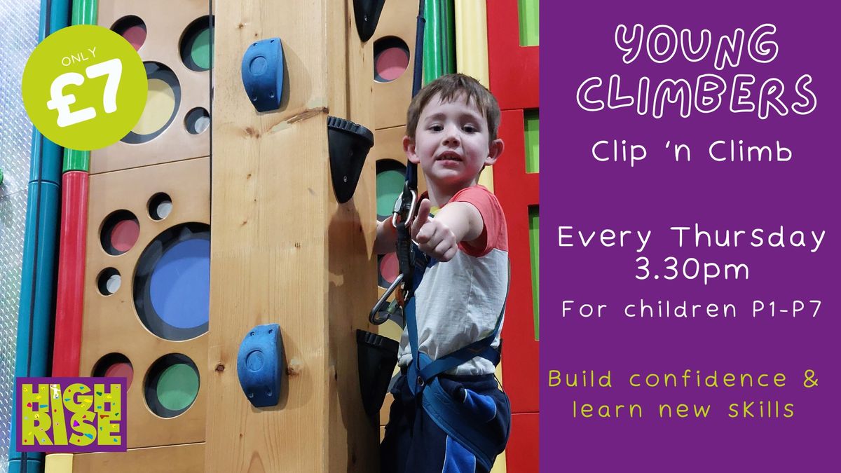 Young Climbers P1-P7 Clip 'n Climb sessions - just \u00a37