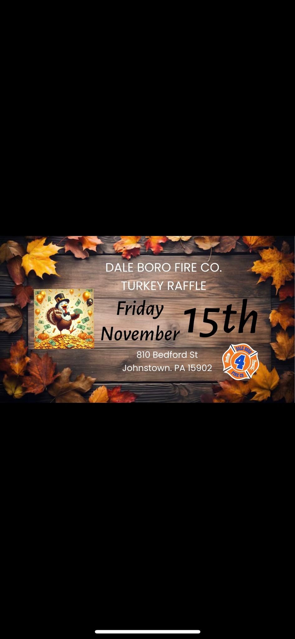 Dale Boro Fire Company Turkey Raffle