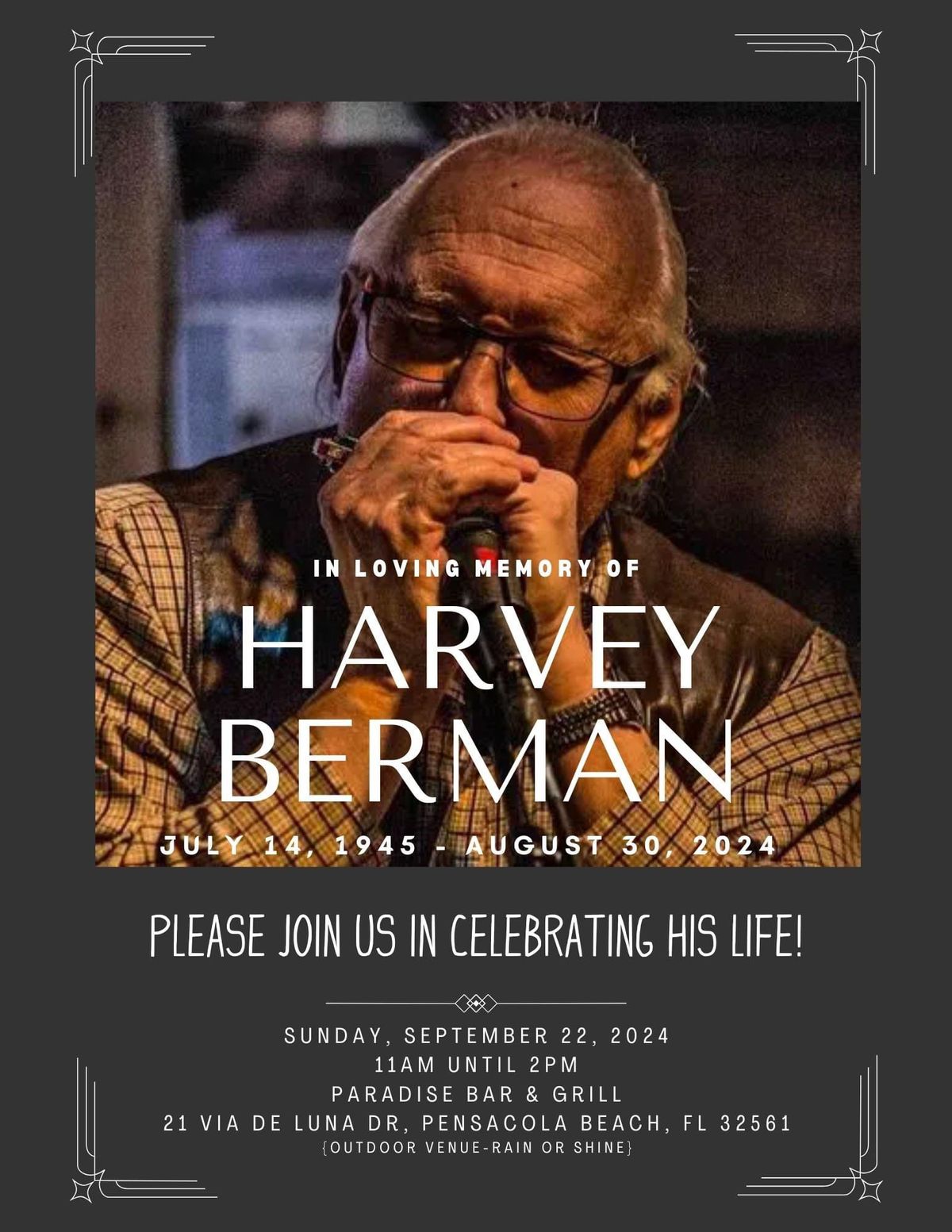 Harvey Berman\u2019s Celebration of Life