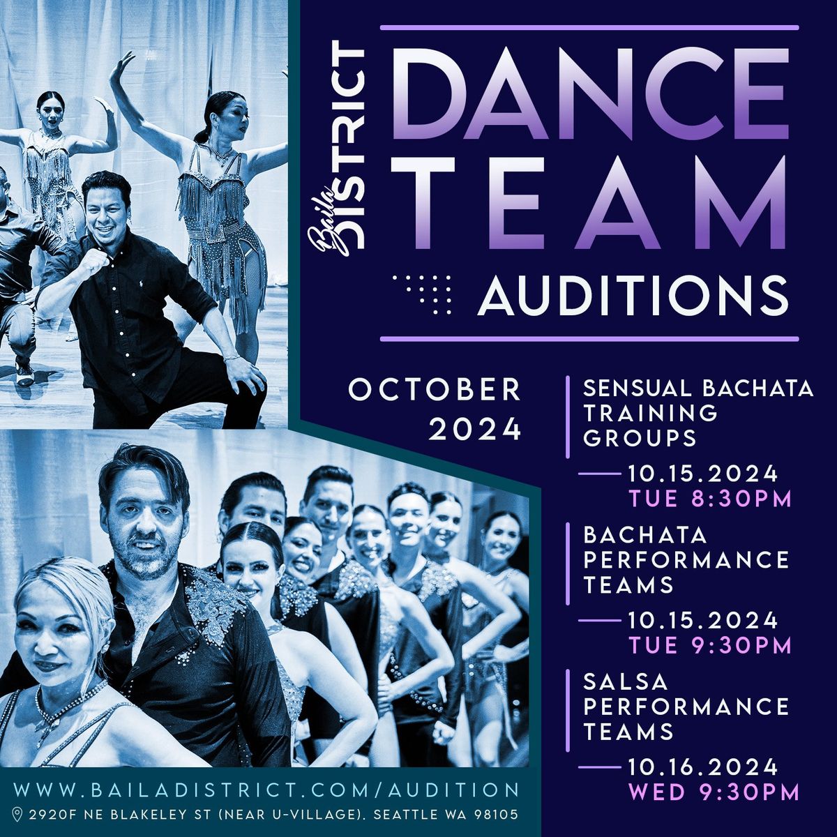 Baila District Winter 2024 Dance Team Auditions